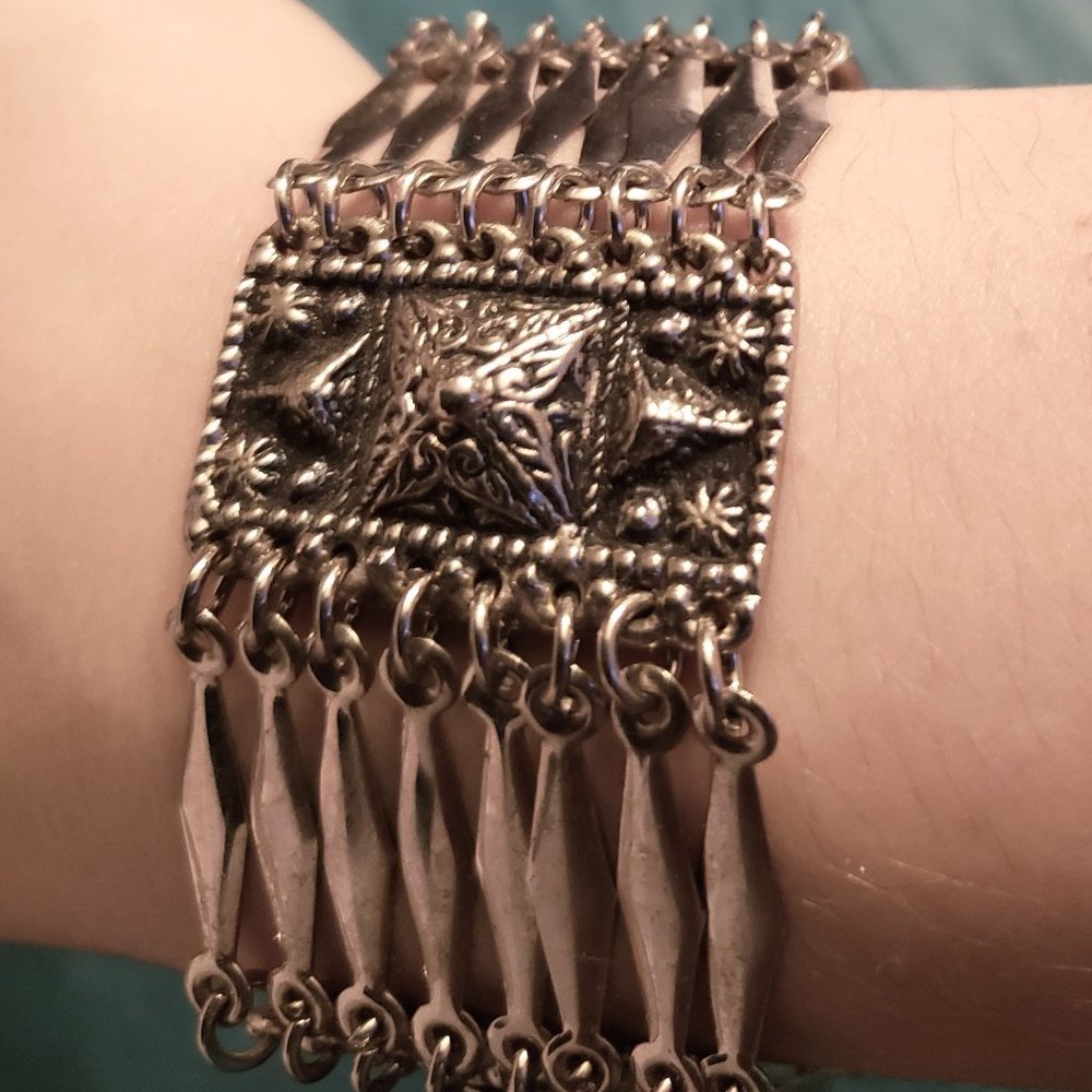2/80$ Hecho en Mexico silver tone vintage links bracelet